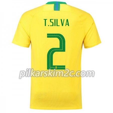 Koszulka Brazylia T.Silva 2 Główna Mistrzostwa Świata 2018 - Koszulki Piłkarskie